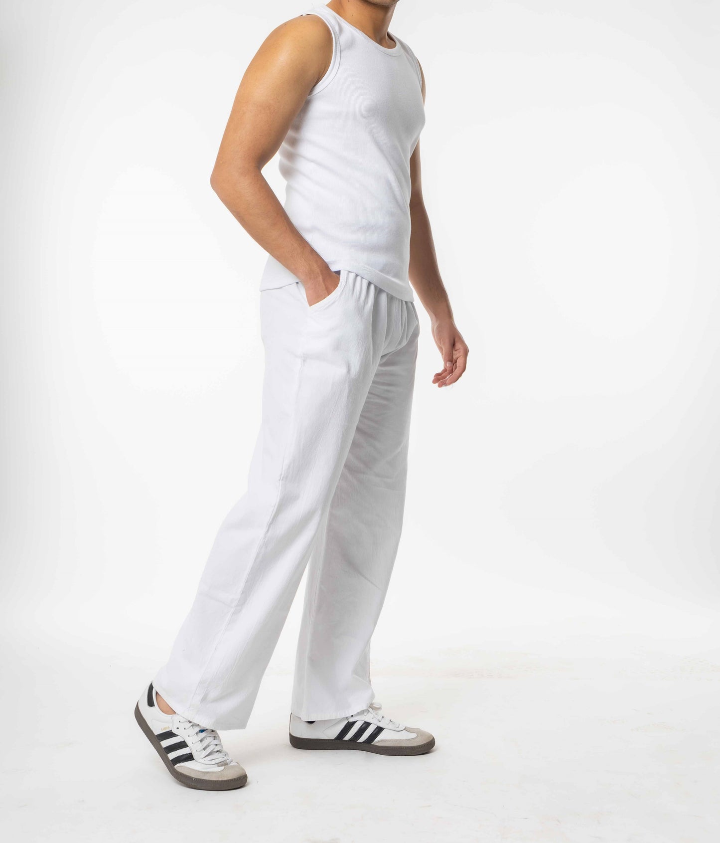 The Linen Pant White
