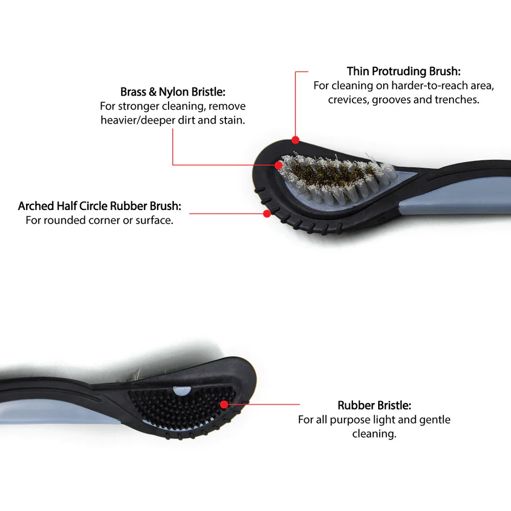 Helios nubuck & suede 4 way cleaning premium brush