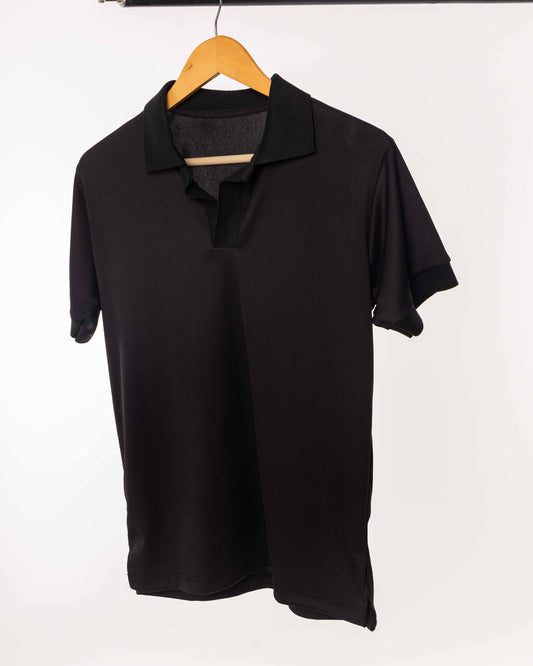Lining Polo Black Tshirt