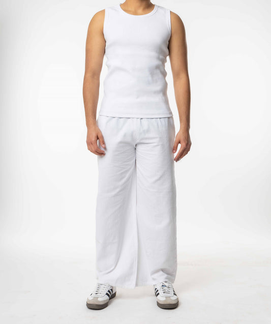 The Linen Pant White