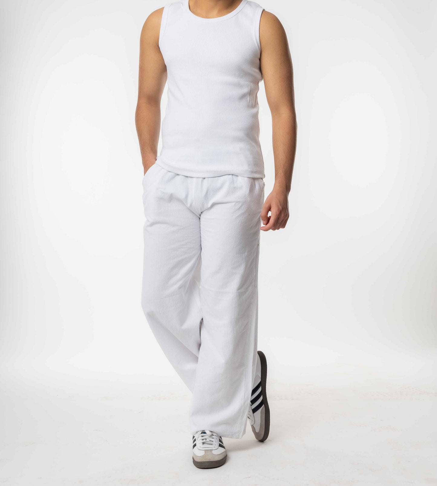 The Linen Pant White