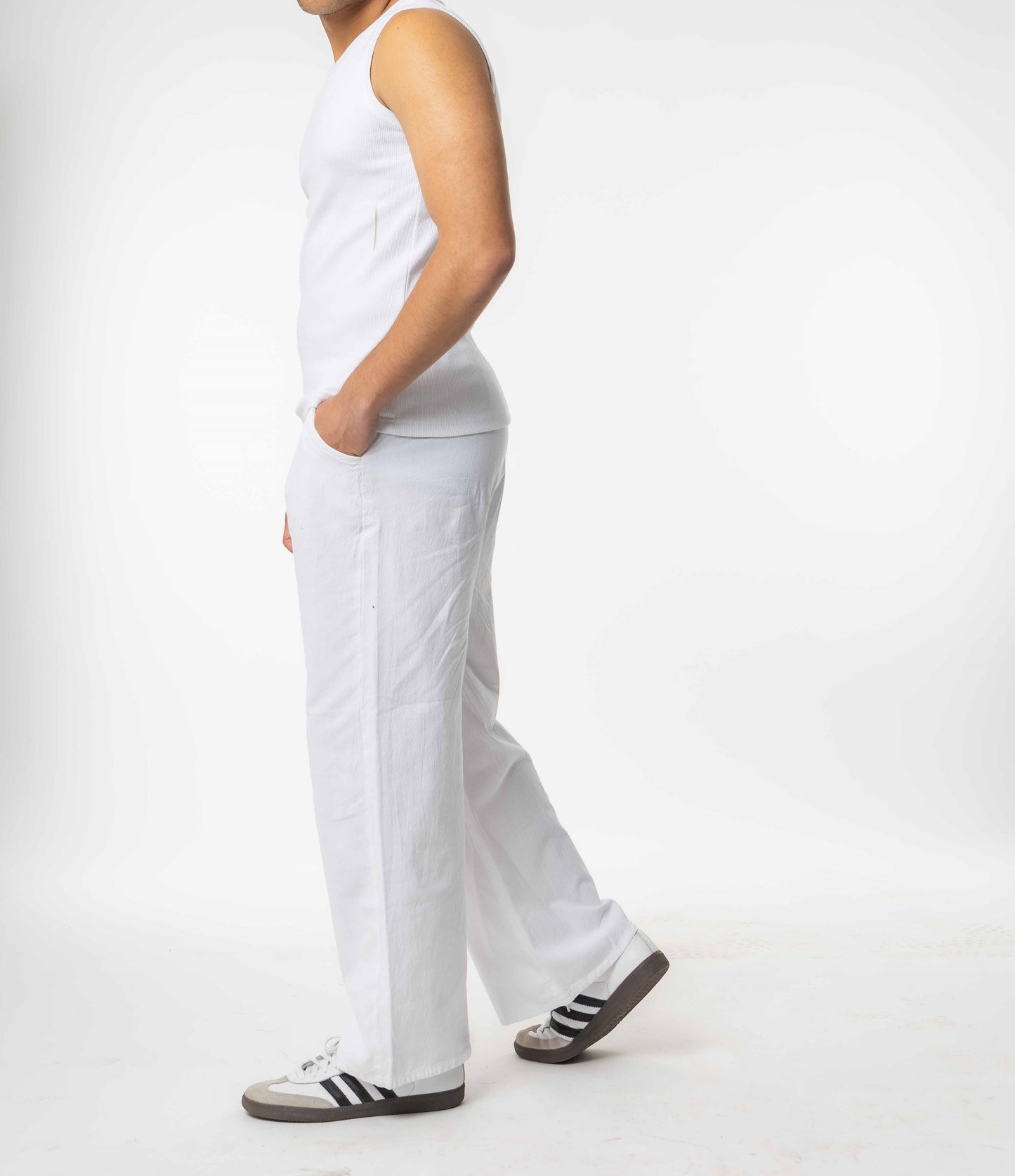 The Linen Pant White