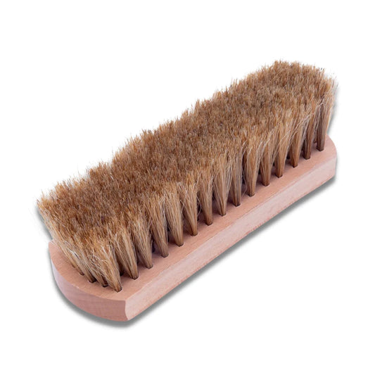 Helios horse hair leather shoe brush